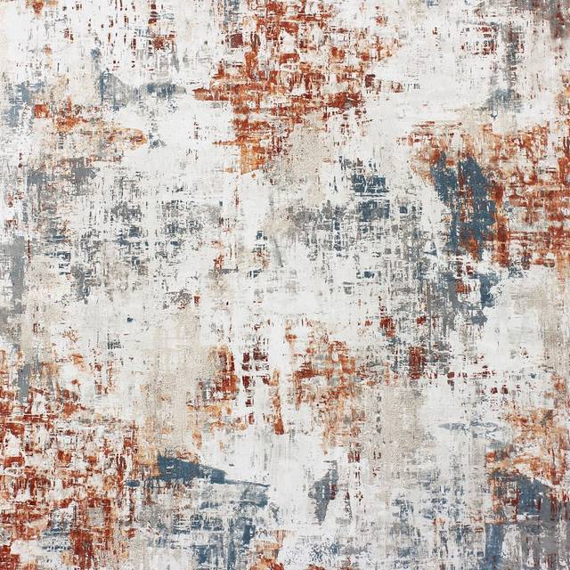 Arthouse Abstract Texture Copper Navy Wallpaper - Bronze