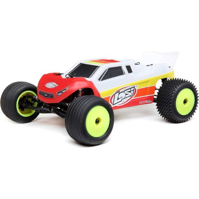 LOSI 1/18 Mini-T 2.0 2WD stadium lastbil borstlös RTR, röd