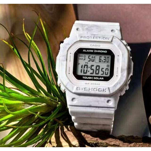 Casio G-Shock Digital White Bio-Based Resin Strap Tough Solar GMS-S5600RT-7 200M Women's Watch