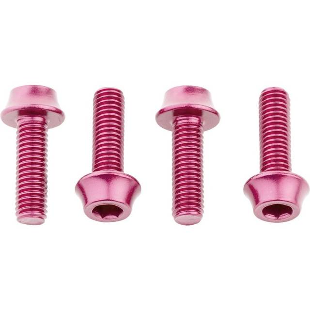 Wolf Tooth Water Bottle Cage Bolts 4 Pack Pink