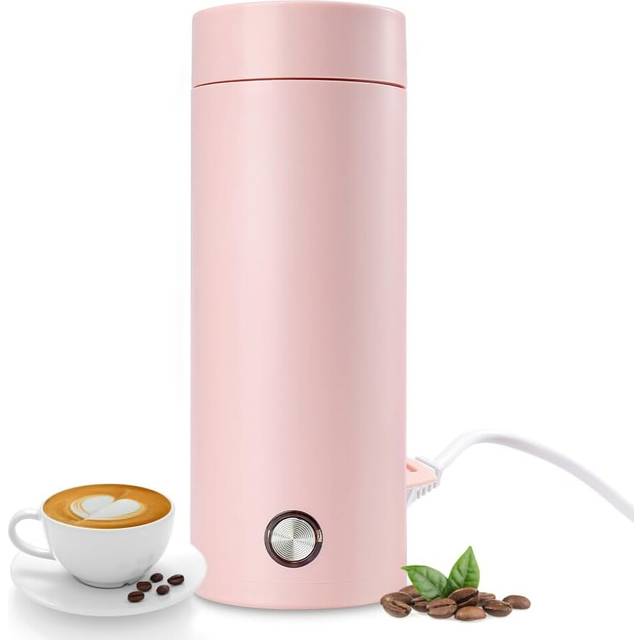 Portable Travel Kettle, 400ML Mini Travel Electric Kettle Electric Heating Cup, Fast Boil&Auto Shut Off Stainless Steel Kettle