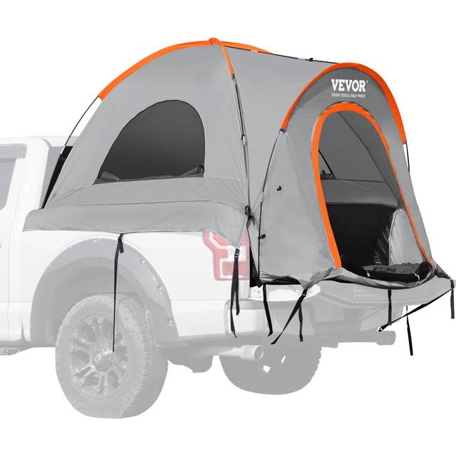 VEVOR Truck Bed Tent  5.5'-6' Pickup Truck Tent with Carry Bag  Waterproof PU2000mm Double Layer Truck Tent for Camping  Accommodate 2-3 Person  for C