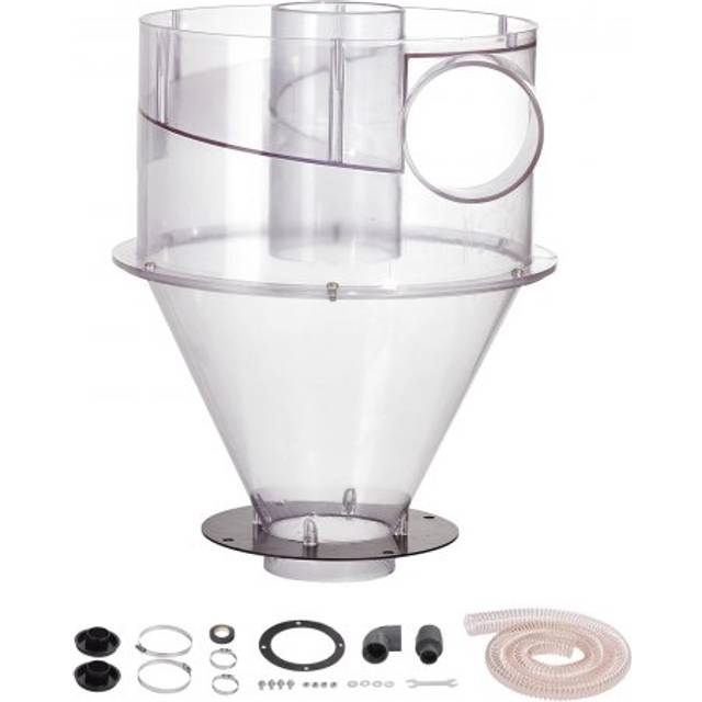 VEVOR Cyclone Dust Separator, 4" Retrofit Cyclone Separator for Dust Collectors, ABS Dust Deputy With 2" Hole O.D. Connector & Hose for Wet/Dry Shop