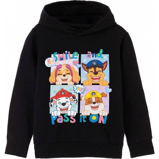 Pertemba Global Paw Patrol Girls Smile And Pass It On Hoodie (Black)