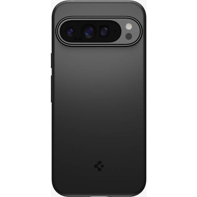 Spigen Thin Fit - Bagsidecover til mobiltelefon - termoplastisk polyuretan (TPU), polycarbonat (PC) - sort - for Google Pixel 9 Pro XL