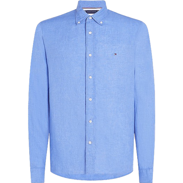 Tommy Hilfiger PIGMENT DYED LI SOLID RF SHIRT - Blue