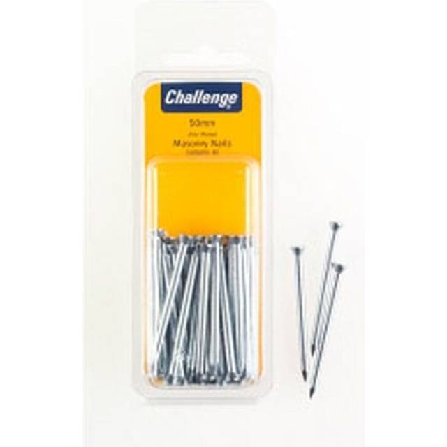Challenge Masonry Nails - Zinc Plated (Folding Clam Pack) 50mm [40277]