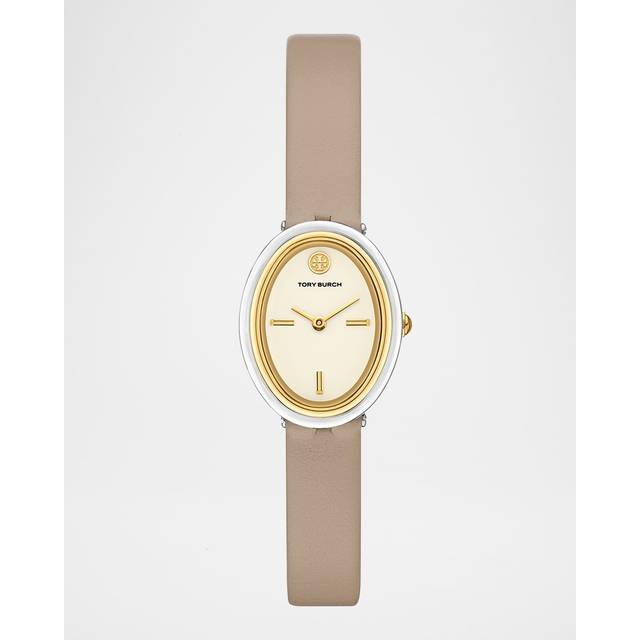 Officially Imported Genuine  Tory Burch Tbw6031 The Oval Women S leaTher Watch TBW6031