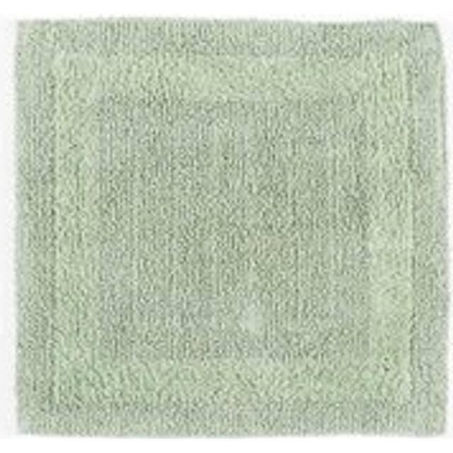 Homescapes Luxury Reversible Sage Green 100% Cotton Shower Mat, 50 x 50 cm, Machine Washable, Super Absorbent, Soft and Hand-Tufted, Eco Friendly