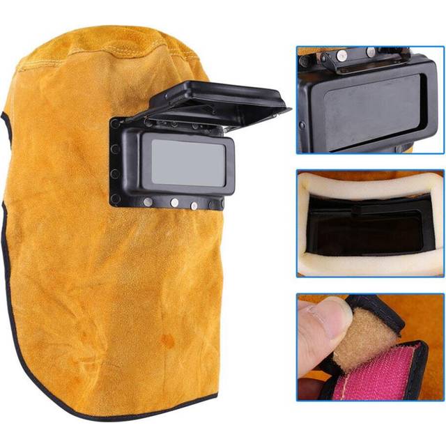 Yellow Protect Welding Helmet Welder Mask Convenient -15-65 Grinding Eyes Protection Head-Mounted