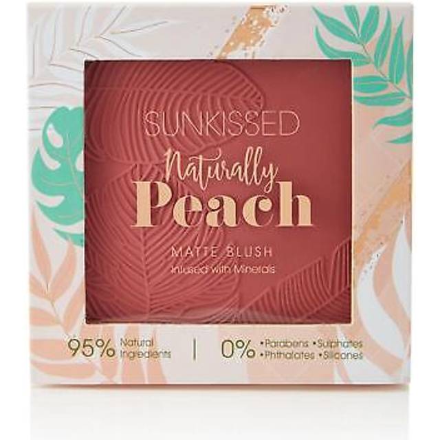 Sunkissed Naturally Peach Blusher 18.8g with 95% Natural Ingredients