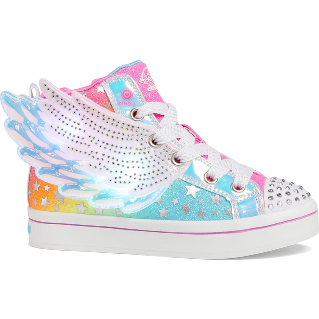 Skechers TWI-Lites 2.0 Dreamy Wings ankelkänga, rosa/multi, 2 UK barn, Rosa multi, 2 UK Child