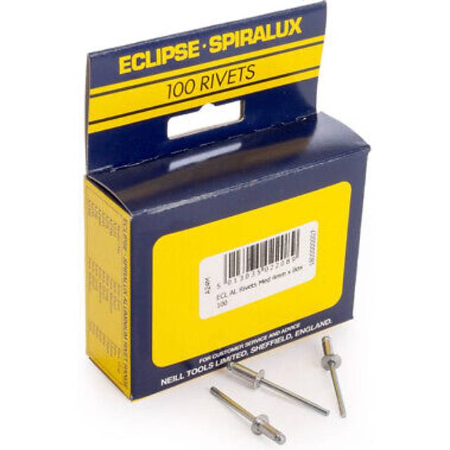 Eclipse A24M Aluminium Rivets Medium 4mm, Box of 100