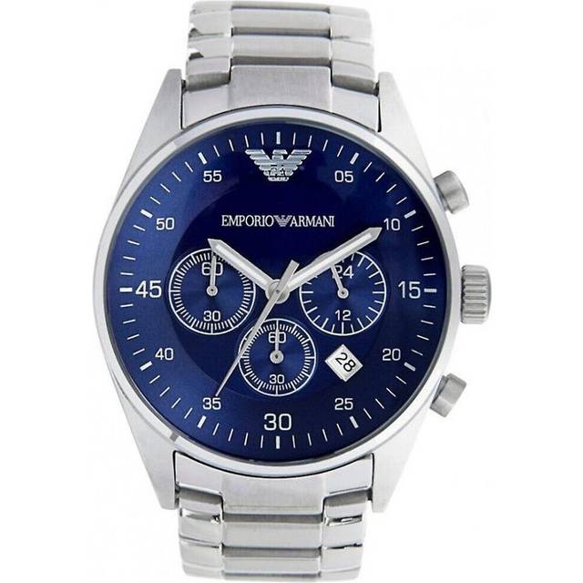 Emporio Armani AR5860 Blue Dial Chronograph Men&#39;s Watch