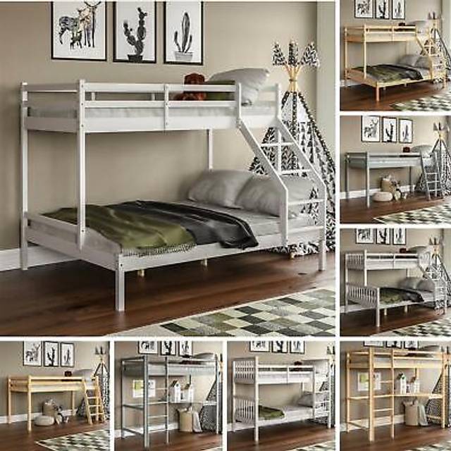 Sydney Bunk Bed With Desk - White
