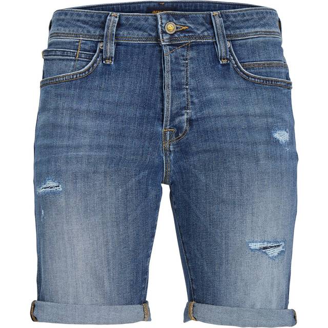 JACK & JONES jeansshorts för män, Blå denim, S