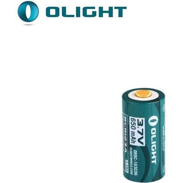 Olight orbc 163 c 06 650 mah 3.7v rcr 123a 16340 uppladdningsbart litiumjonbatteri - 1 st