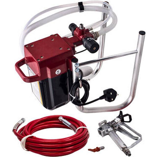 2900psi high pressure airless interior wall paint spray sprayer gun kit machine
