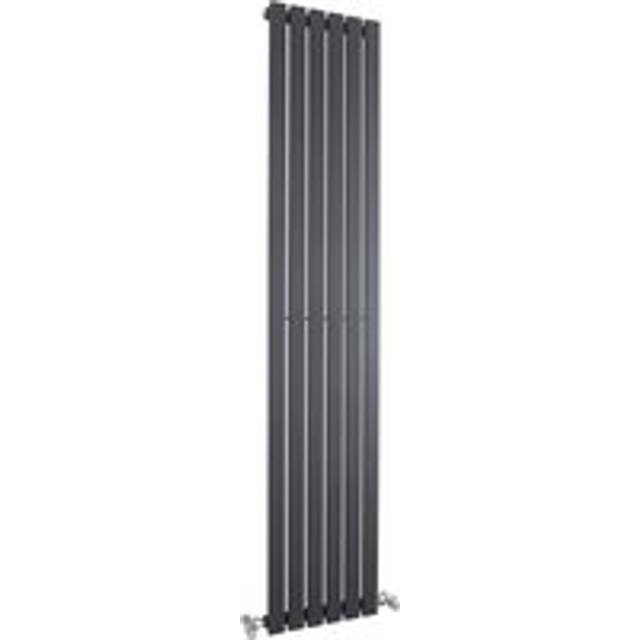 Square Vertical Single Panel Radiator - 1800mm x 354mm - 2307 BTU - Anthracite