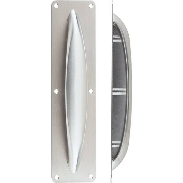 Zoo Hardware Anti Ligature Pull Handle Satin Stainless 30cm H X 7.5cm W
