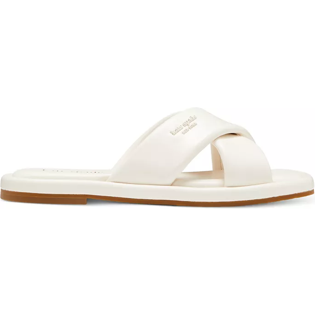 Kate Spade New York Women's Rio Faux Leather Sliders - UK 5 - Cream