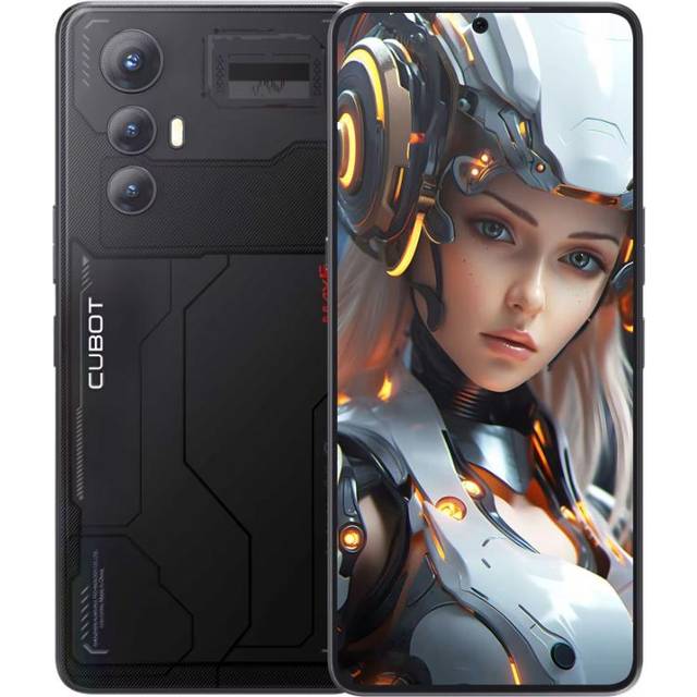 CUBOT MAX 5-6,9" FHD+ 144Hz smartphone, 12GB och 256GB, 100MP kamera, 5100mAh batteri, Android 14, OctaCore-processor, svart