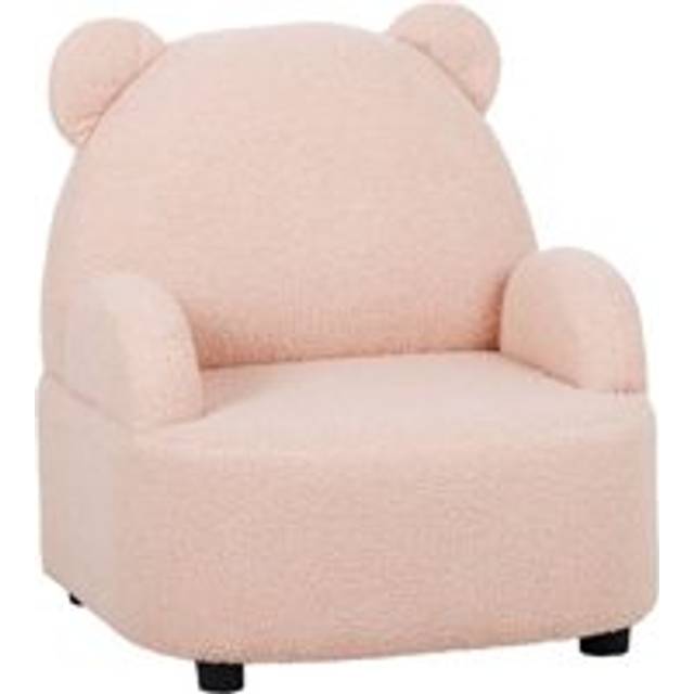 Aiyaplay Kids Armchair, Bear Shaped Toddler Chair For Bedroom - Pink, Pink