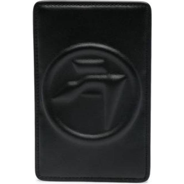 Ambush Amblem Leather Card Holder Card Case - Black (Size 8 x 12 cm)