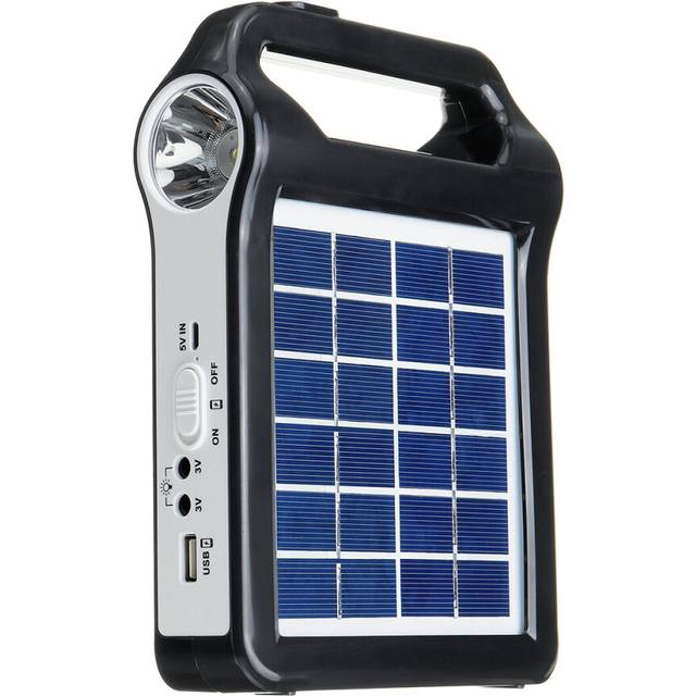 2400mAh Portable Solar Panel Charger Reusable Solar Generator System USB Port With Lamp Lighting