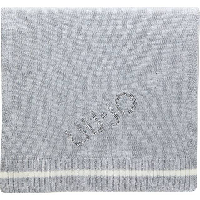 Liu Jo, Accessoarer, Dam, ONE Size, Randig Ullblandningsscarf - gray (ONE SIZE)