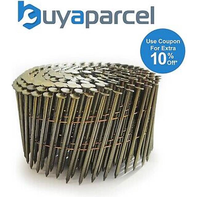 0423 2.5 x 50mm Flat Top Coil Nails Galv Ring - 9000 - FCN55V JCN90V - Tacwise