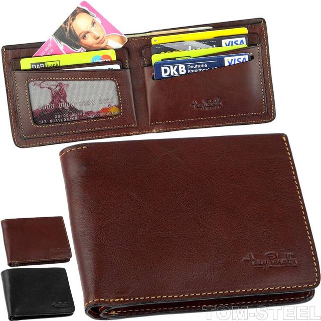 Tony perotti card wallet, without coin compartment, money bag purse