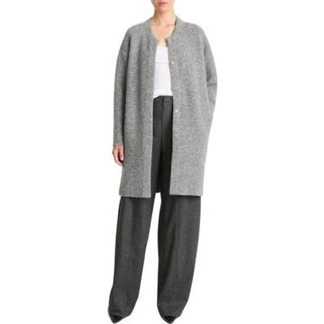 Vince Textured Soft Sculpt Wool & Alpaca-Blend Car Coat