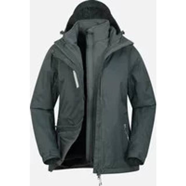 (18 UK, Burgundy) Mountain Warehouse Womens/Ladies Bracken Extreme 3 in 1 Waterproof Jacket