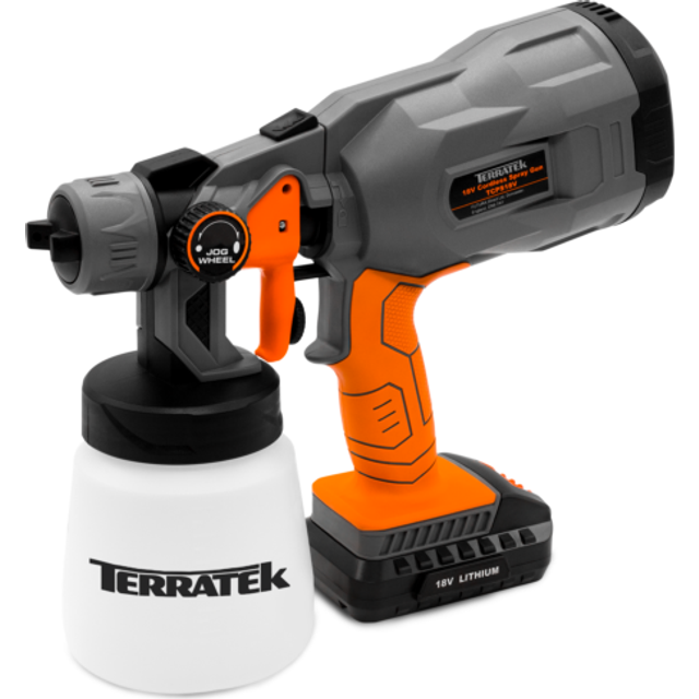 18v cordless paint sprayer gun electric airless hvlp fence wall paint spray gun