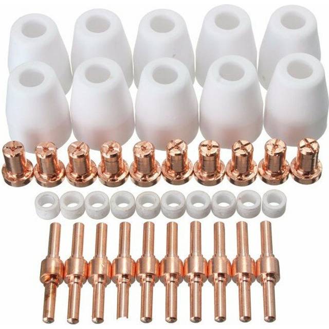 40pcs Air Plasma Cutter Cutting Consumables Extend Fit PT-31 LG-40 Torch CUT-40 50