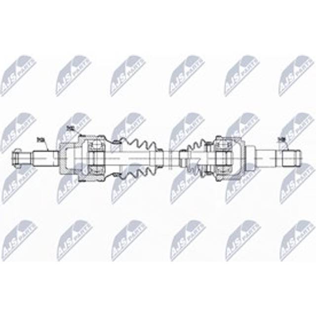 Driveshaft rear axle right npw-jg-006 nty for jaguar x-type i x-type i estate
