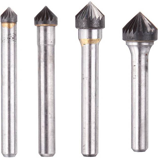 (8mm) 6mm Shank K Series Tungsten Carbide Burr Rotary Cutter File Metal Carving Polishing Tools