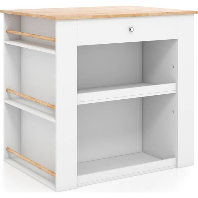 Kitchen Island with Storage-White