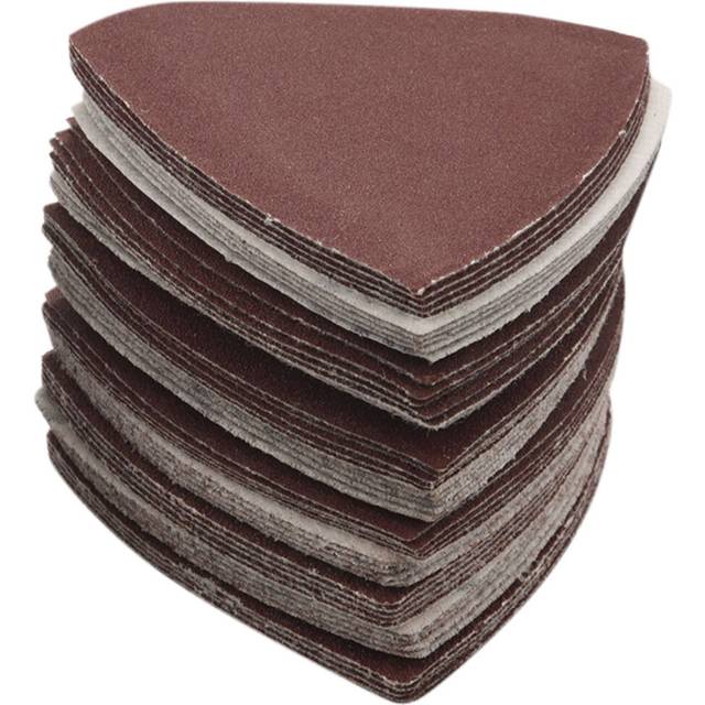 Sanding Paper Triangular Hook Loop Triple-cornered Sandpaper for 3-1/8 Inch Oscillating Multi Tool Sanding Pad