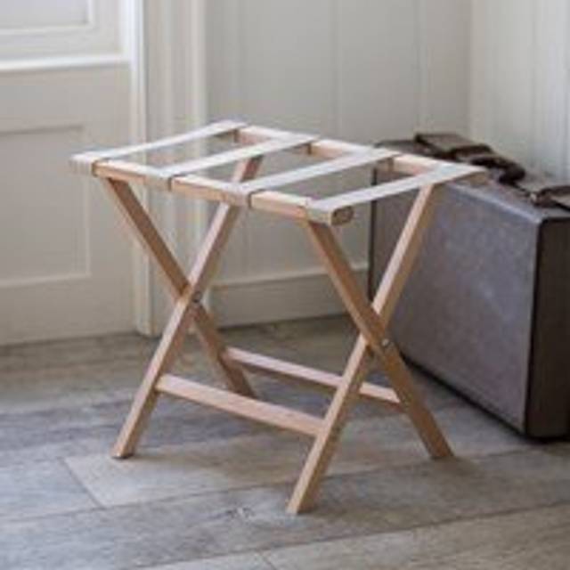 Garden Trading Weekend Folding Luggage Rack, Beech