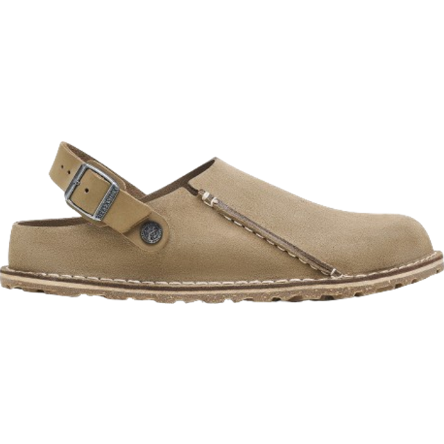BIRKENSTOCK Lutry Clog Sandals in Taupe