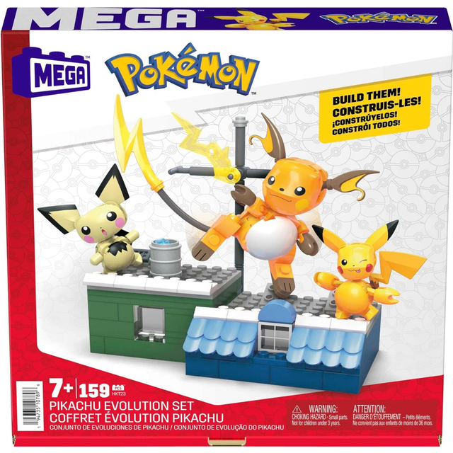Mega Pokemon Building Set - Pikachu Evolution