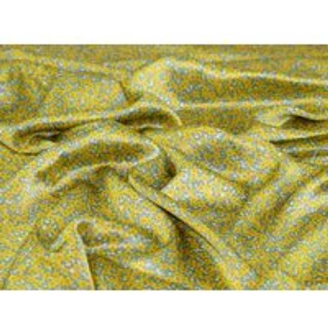 Liberty London Ffion Mair Belgravia Silk Satin Fabric Yellow