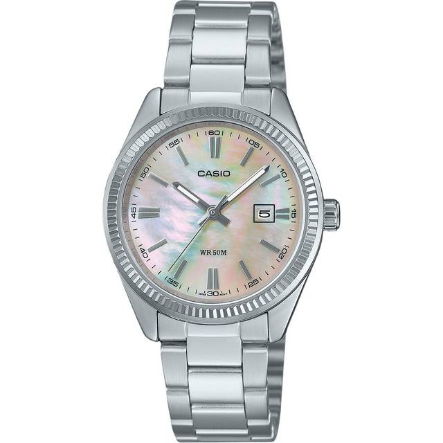 Casio Standard Analog Stainless Steel Mother Of Pearl Dial Quartz LTP-1302DS-4AV Women's Watch