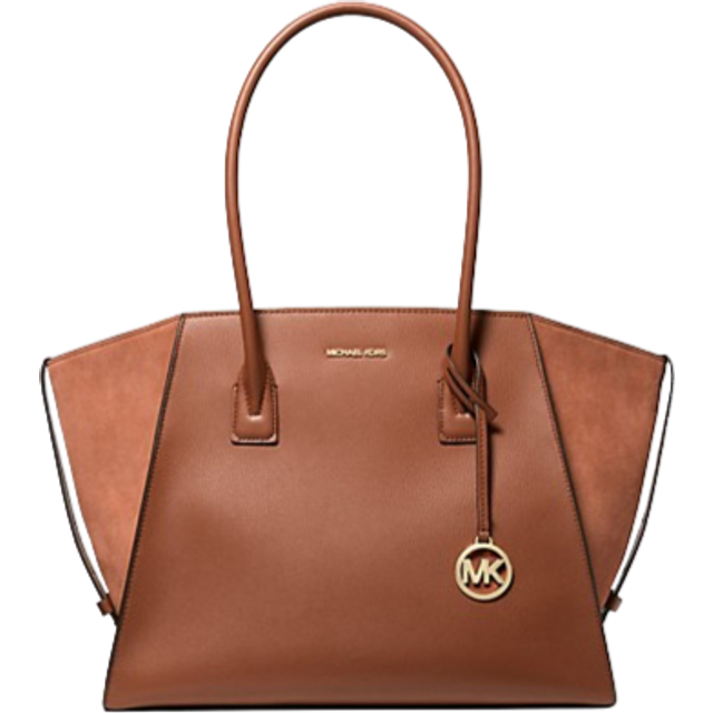 Michael Kors Women's Leather Satchel with Gold Tone Charm Women - Black Satchel Bags - Size: ONE size