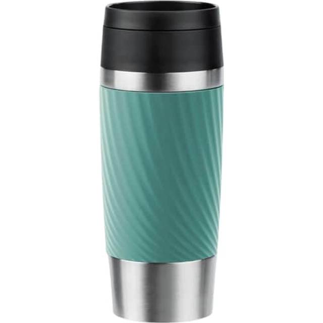 Tefal Twist Leak-Proof Double Wall Stainless Steel Travel Mug, 360ml