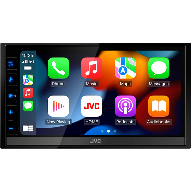 JVC KW-M785DBW 6,8-tums AV-mediamottagare med trådlös CarPlay och Android Auto (4 x 50 W, Dab+/FM, Bluetooth, 3 för-utgångar, USB, iPod/iPhone-kontroll)
