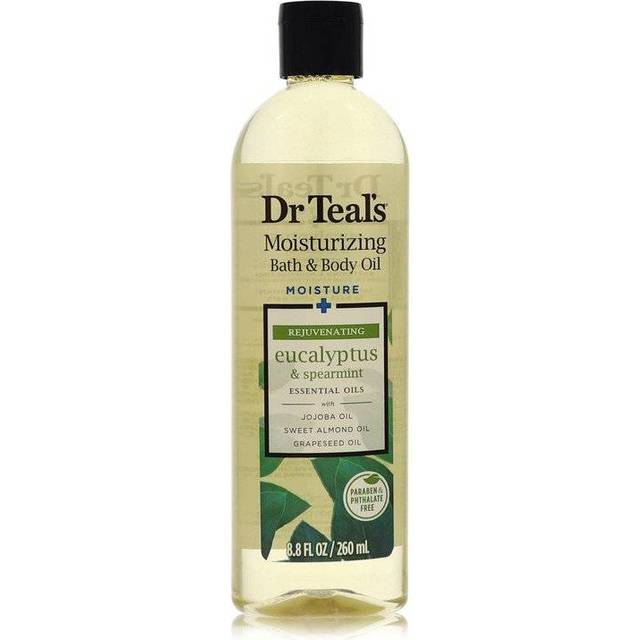 Dr Teal's Bath Additive Eucalyptus Oil Perfume 260 ml Pure Epson Salt Body Oil Relax & Relief with Eucalyptus & Spearmint for Women (260 ml)