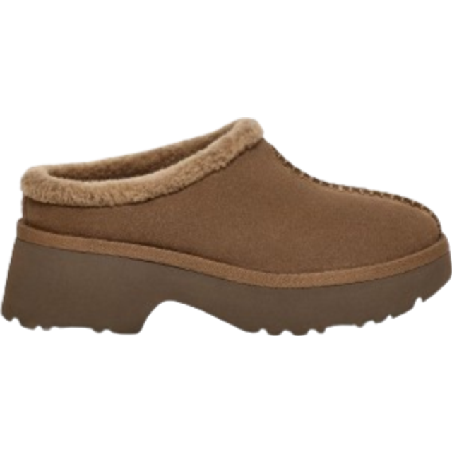 UGG® New Heights Cozy Clog for Women in Hickory, Size 7, Suede/Wool